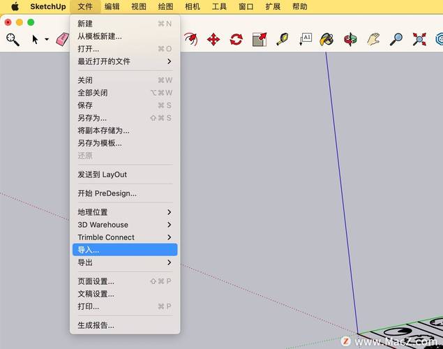 SU草图大师导入CAD图的方法