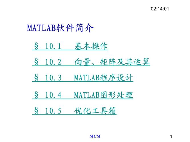 MATLAB软件简介