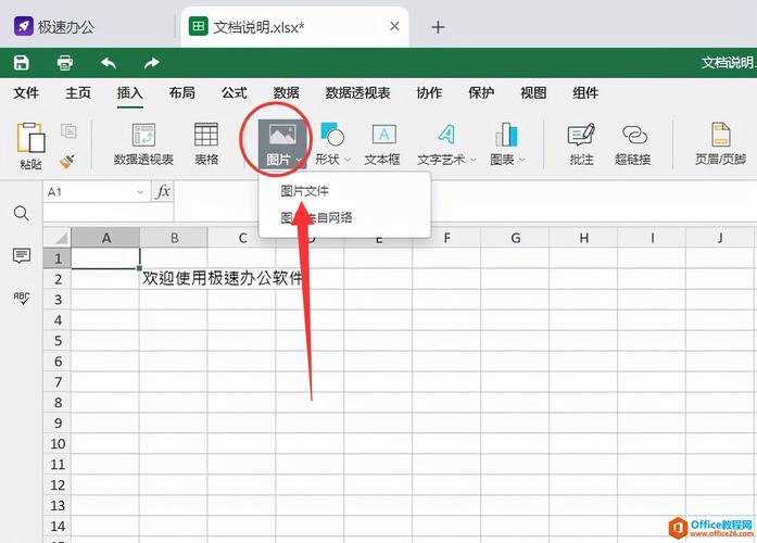 怎么在Excel文档中插入在线图片