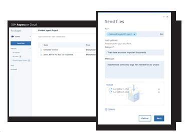 IBM Aspera on Cloud 所有的数据传输都无需等待