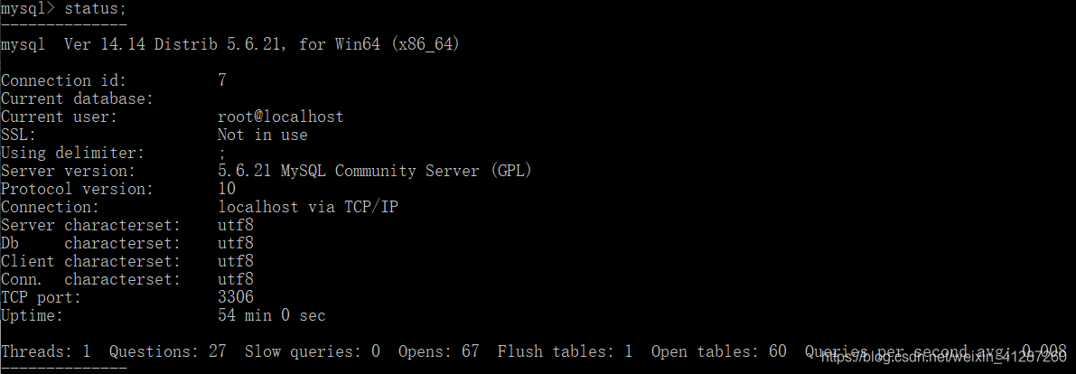 mysql输入命令没反应_命令行操作mysql数据库_命令行输入mysql