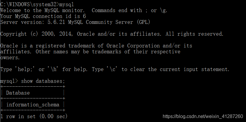 命令行输入mysql_mysql输入命令没反应_命令行操作mysql数据库