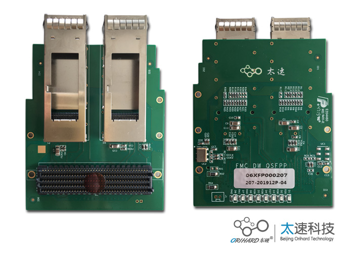 QSFP +模块接口,FPGA夹层卡,高速串行连接,FMC模块,FMC子卡